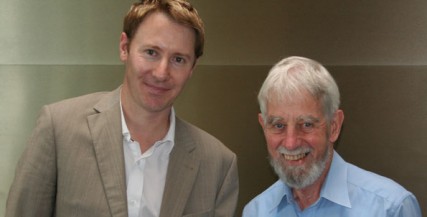 Benjamin Northey, Patricia Riordan Associate Conductor Chair, with Roger Riordan AM, Founder of the Cybec Foundation